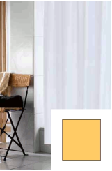 Duschvorhang Uni Textil gelb | 180 x 200 cm