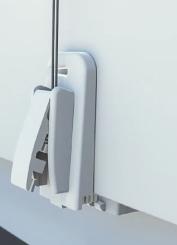 4er Set Plissee Glasfalz-Klemmträger 