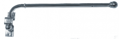 Gardinen Schwenkstange edelstahloptik 