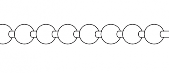 Bedienkette für Rollo transparent 