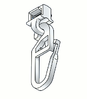 Clickgleiter HC32 für Aluminiumschienen 6 mm 