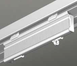 Paneelwagen für Schiebevorhang weiss 
