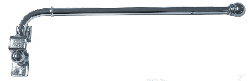 Gardinen Schwenkstange edelstahloptik 