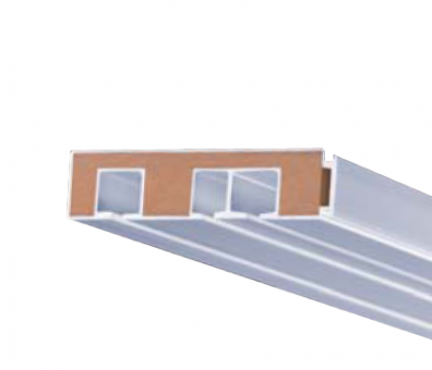 Gardinenschiene 3-läufig weiss 