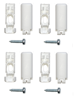 Spannschuh Plissee Cosiflor VS2 C3, 4er Set 